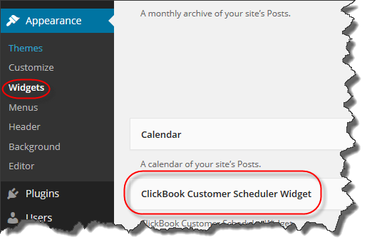 Image:ClickBook Plugin for Wordpress