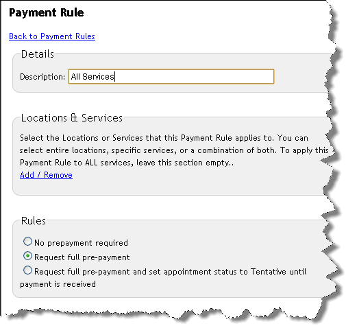 Image:PayPal: Setting up ClickBook for automatic online customer payments